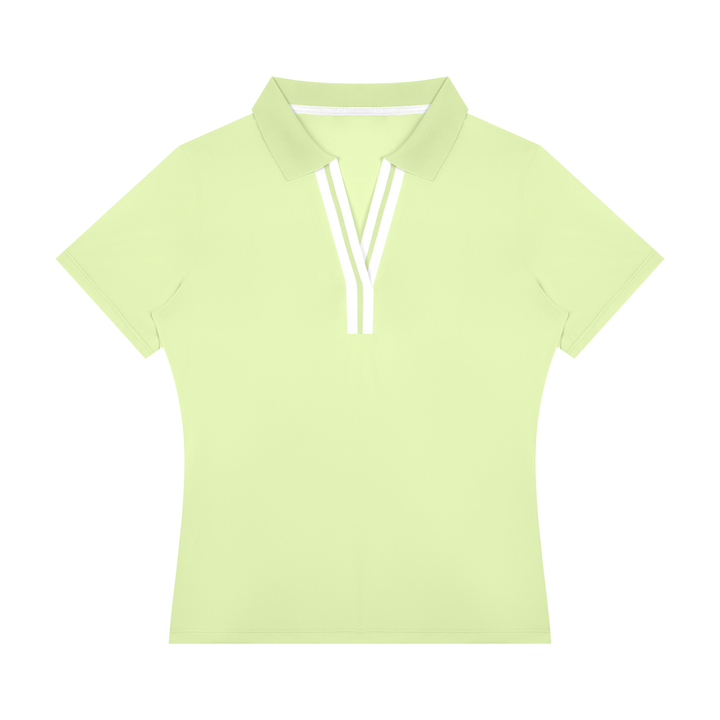 Women’s gym wear Color Block Polo Shirt