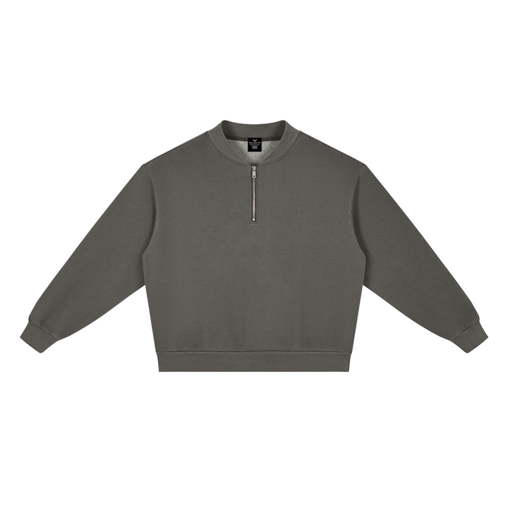 men hoddies Vintage Wash Fleece Quarter Zip Sweatshirt