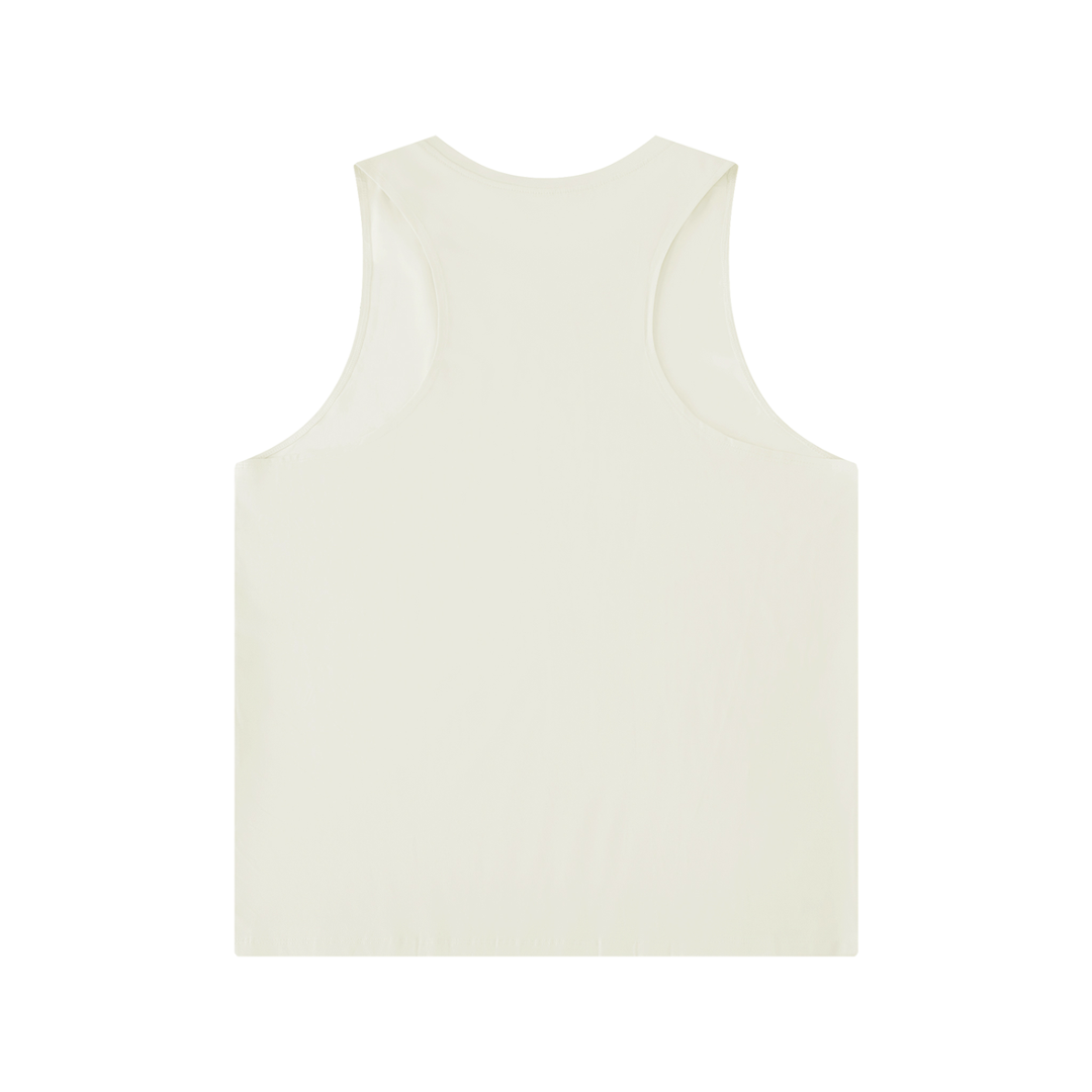MEN GYM Solid Color Crewneck Tank Top