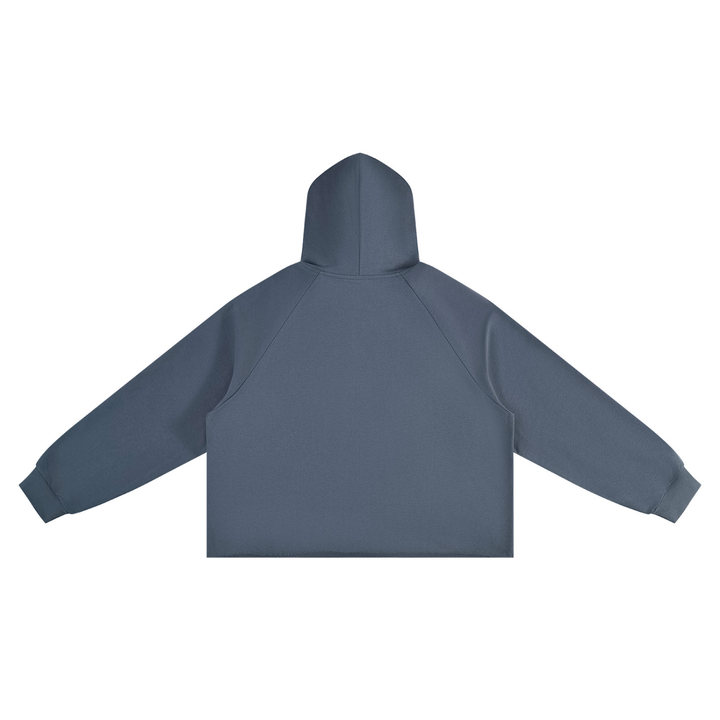 WOMEN HODDIES  Vintage Wash Raw Edge Boxy Hoodie