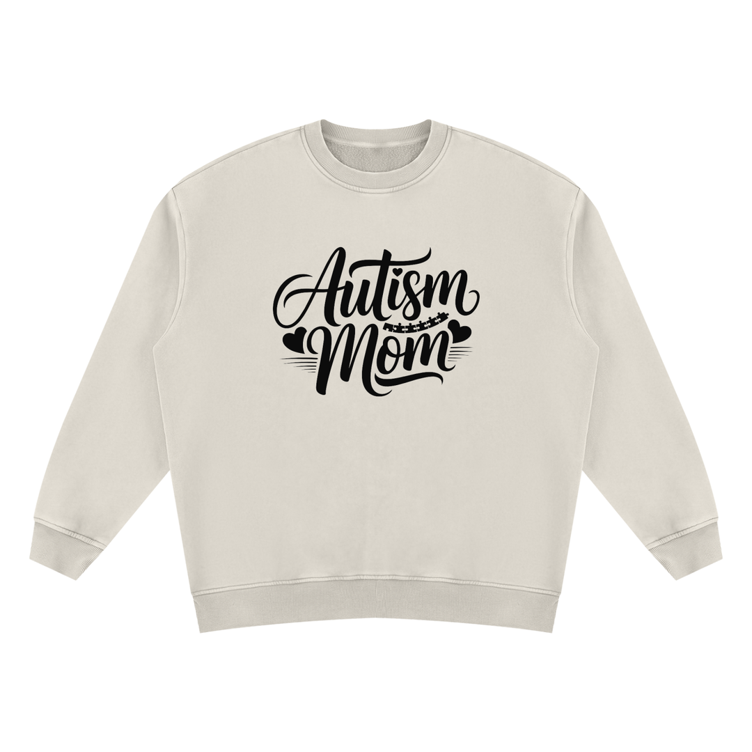mom lover Autism Mom Script Vintage Wash Sweatshirt