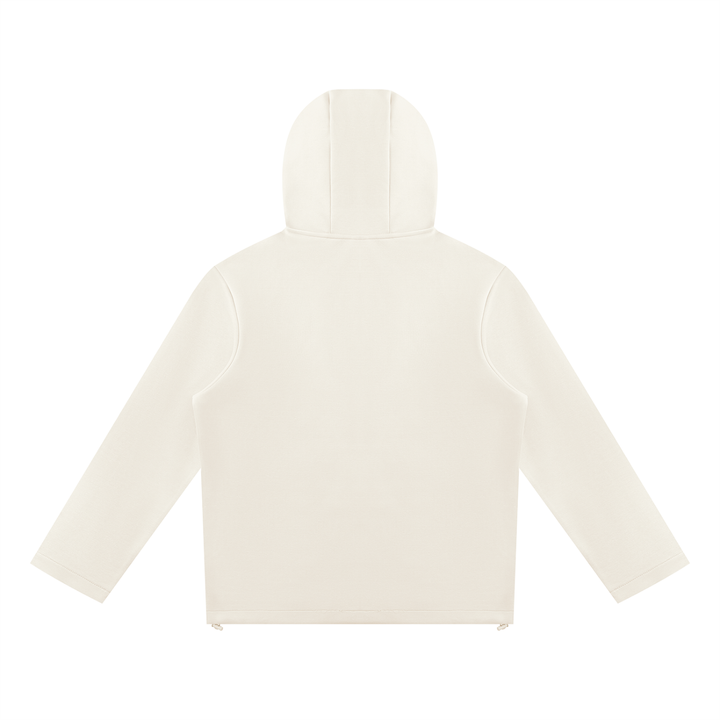 women hoddies Paneled Full Zip Hoodie