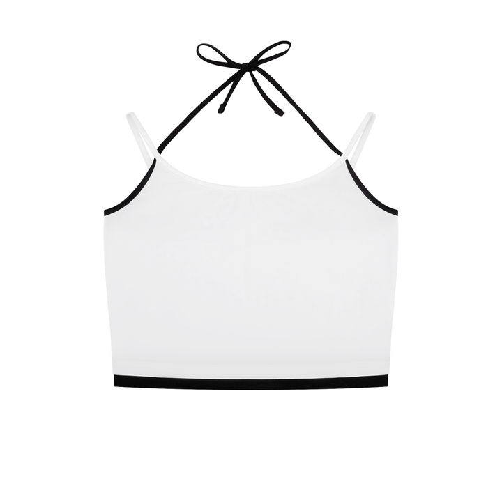 Contrast TANKTOP Binding Halter Tank Top