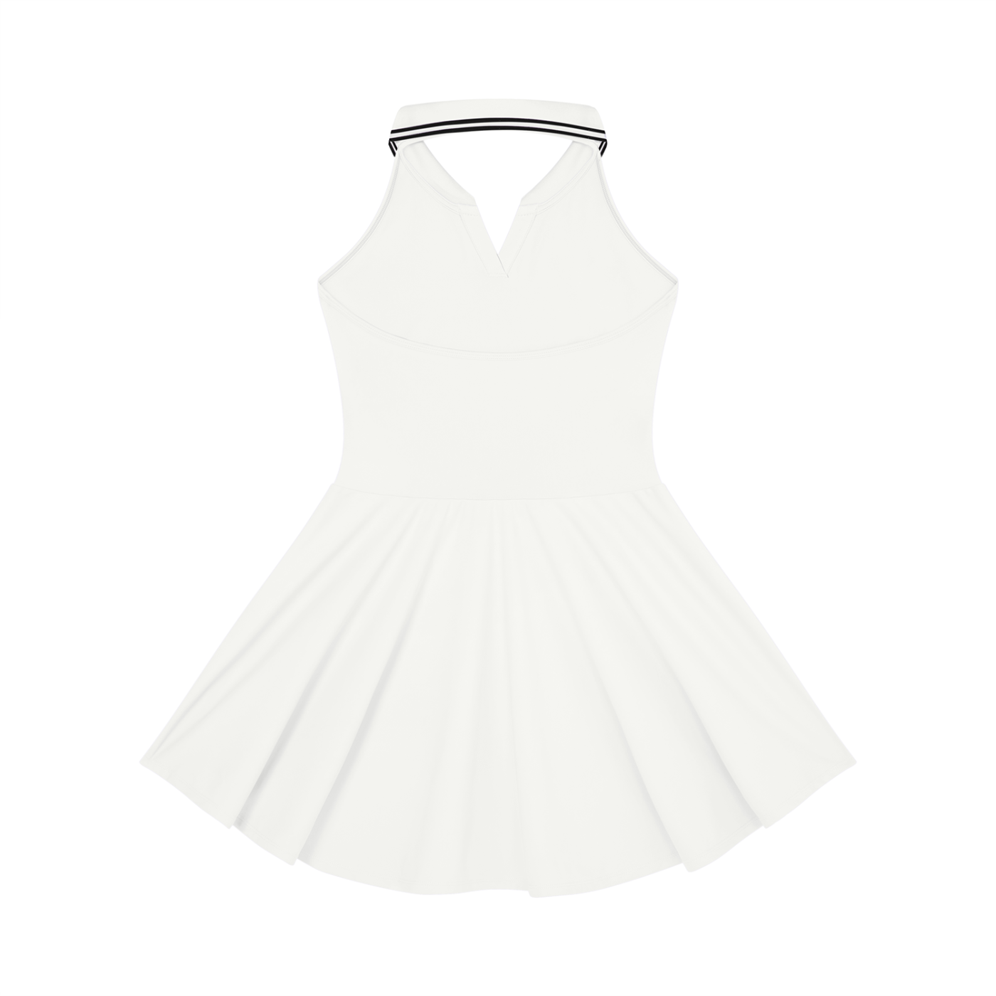 Women's  brand Collared Halter A-Line Tennis Dress