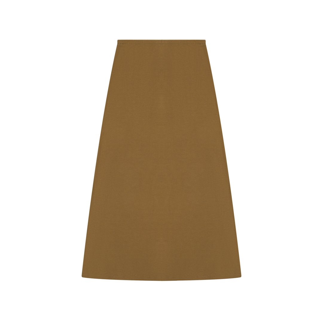 Women SKIRT Solid Color Knit Maxi Skirt