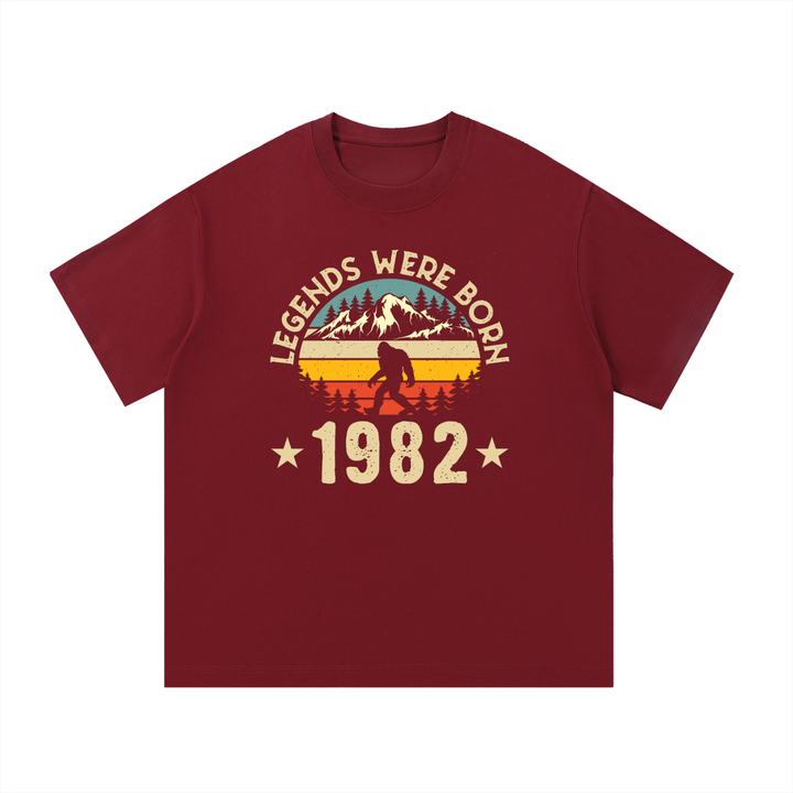 hiking lover Legends Were Born 1982 Retro Birthday Tee