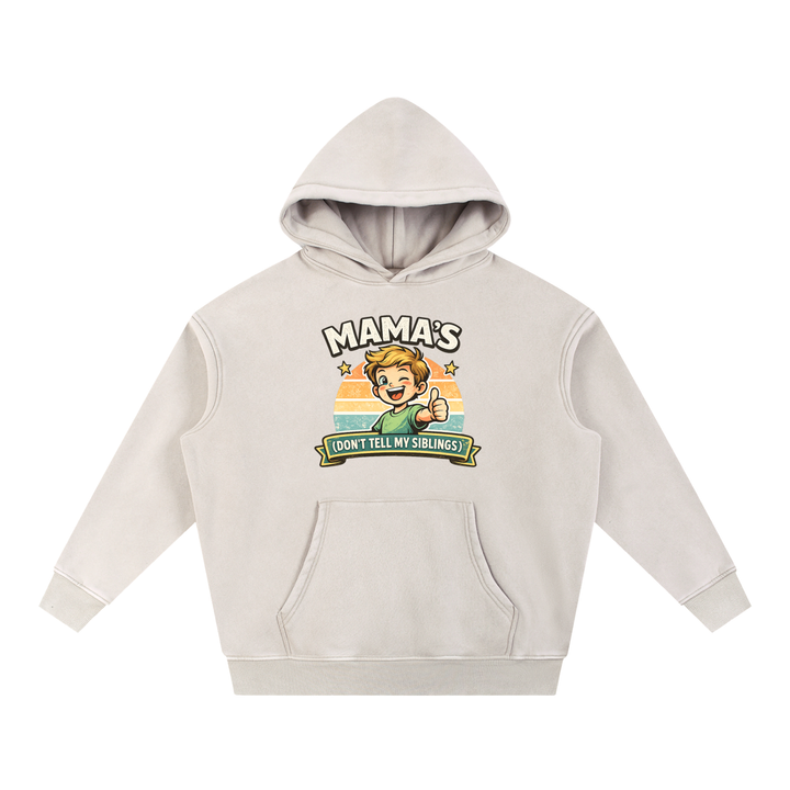 mom lover Snow Wash Fleece Oversize Hoodie
