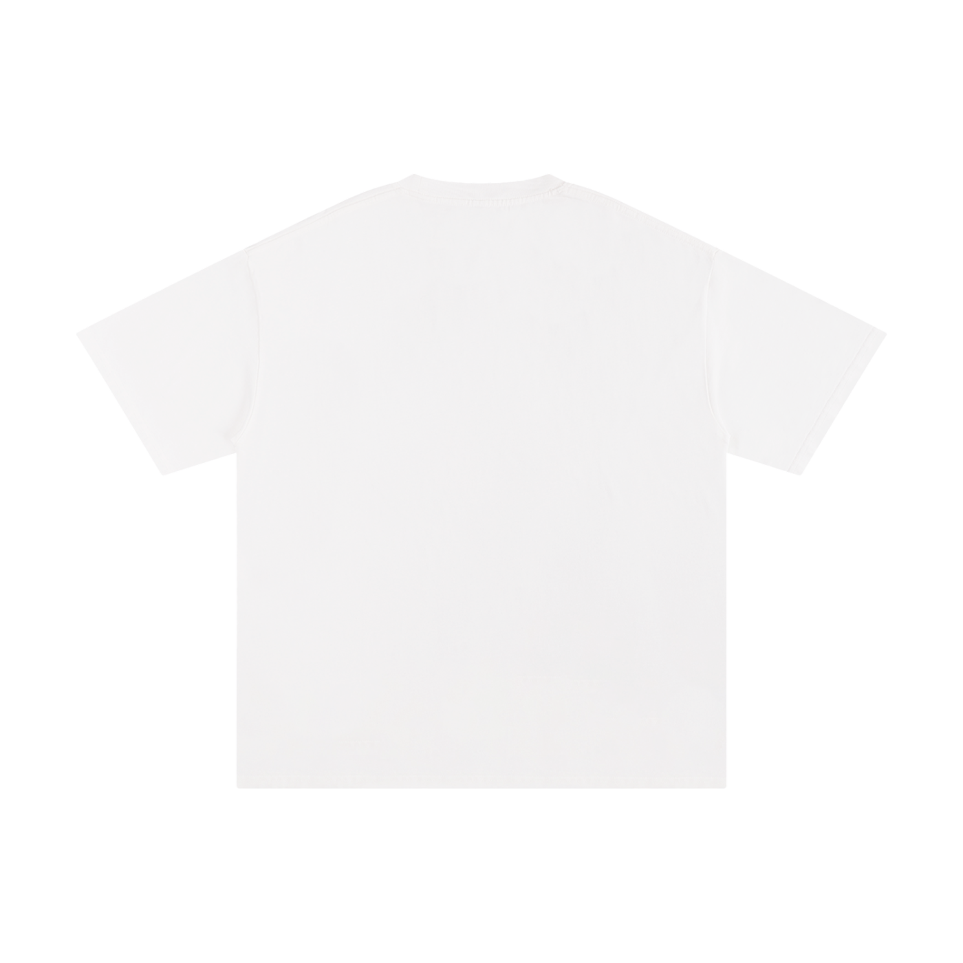 Dog Dads Are Hot Varsity Type Cotton Tee in White, back view.