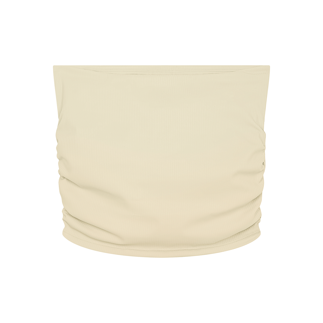 Women’s TANK TOP Ruched Cropped Yoga Tube Top