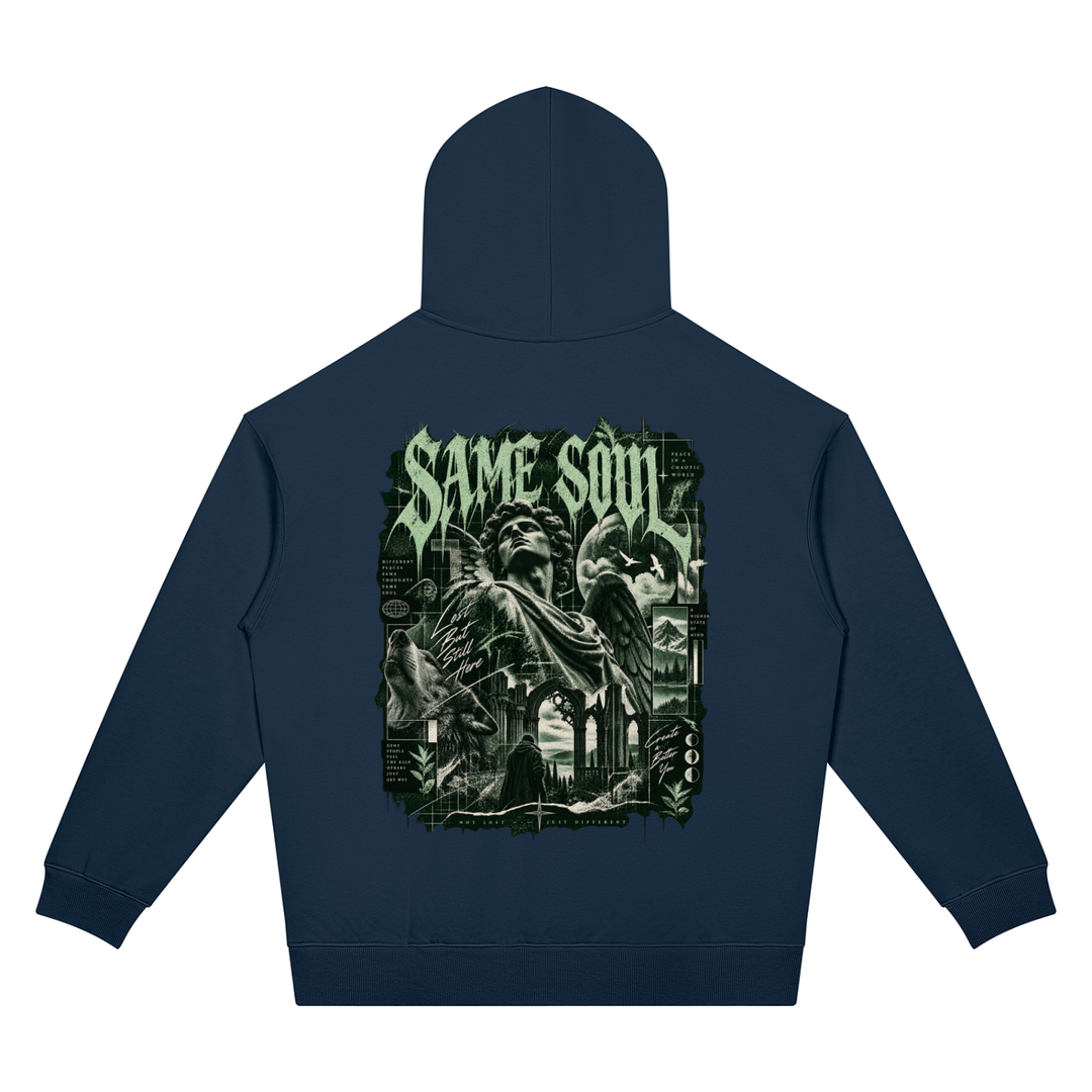 men graphic Oversized Drop Shoulder Hoodie