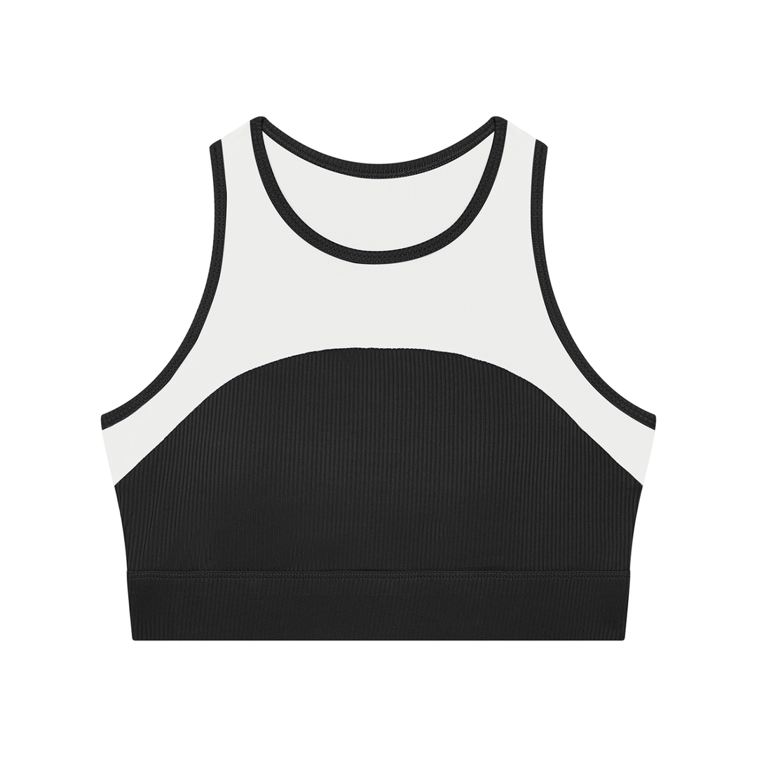 Women gym wear  Paneled Crop Yoga Tank Top