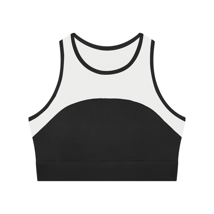 Women gym wear  Paneled Crop Yoga Tank Top