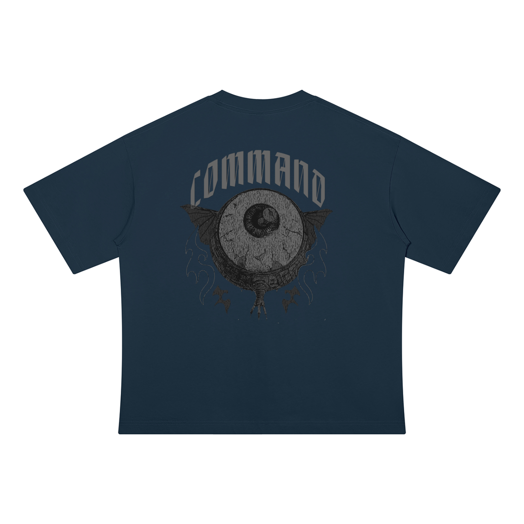 men graphic  Drop Shoulder Cotton T-Shirt