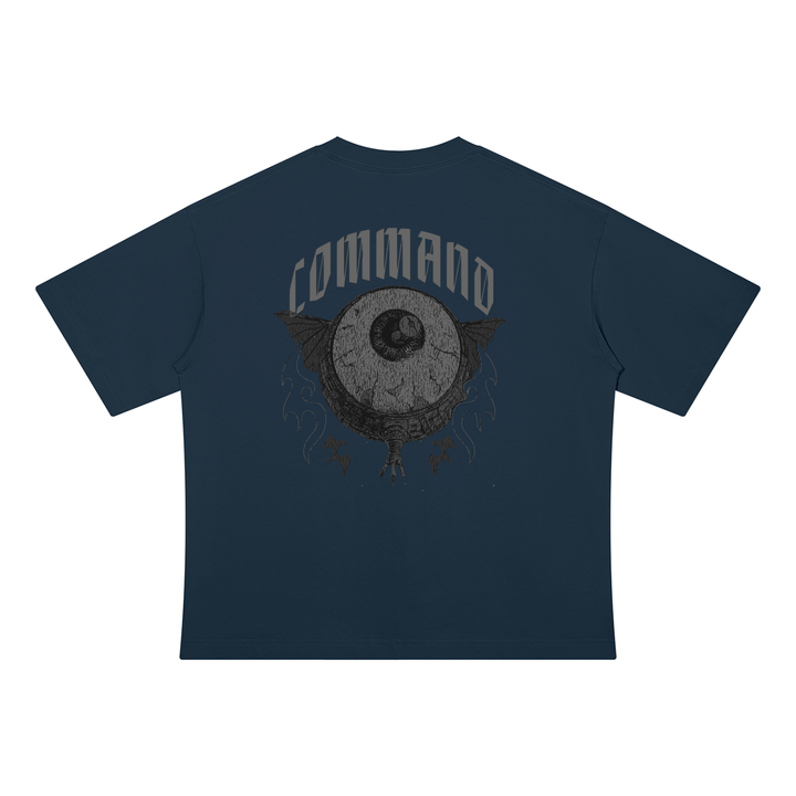 men graphic  Drop Shoulder Cotton T-Shirt