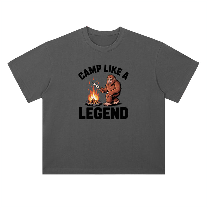 Camp Like A Legend Bigfoot Campfire Tee