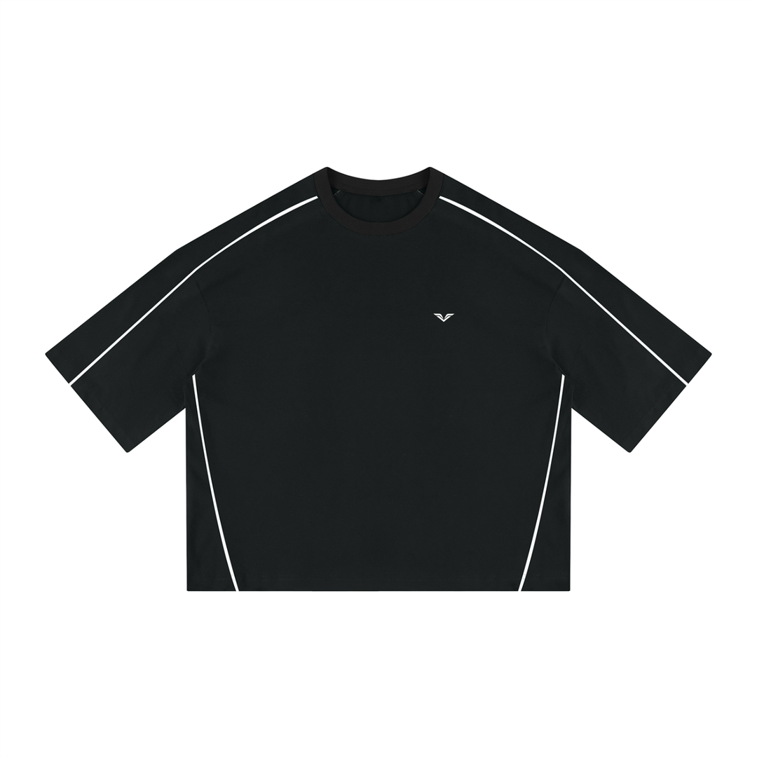 MEN T SHIRT Wing Logo Heavyweight Boxy Piping Tee