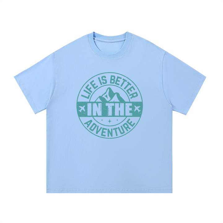 hiking lover Life Is Better In The Adventure Mountain Badge Tee