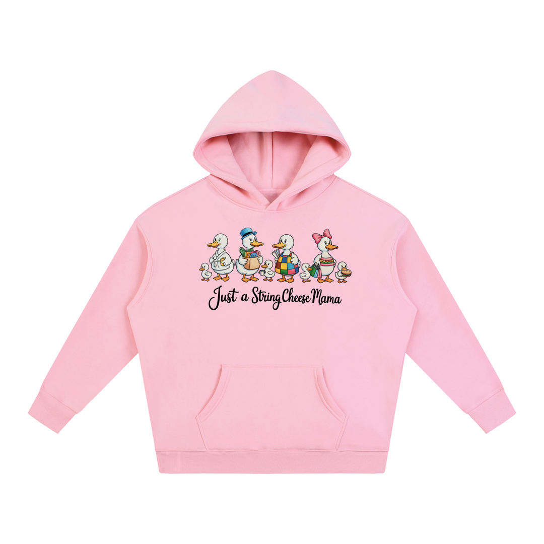 mom lover Just A String Cheese Mama Goose Family Hoodie