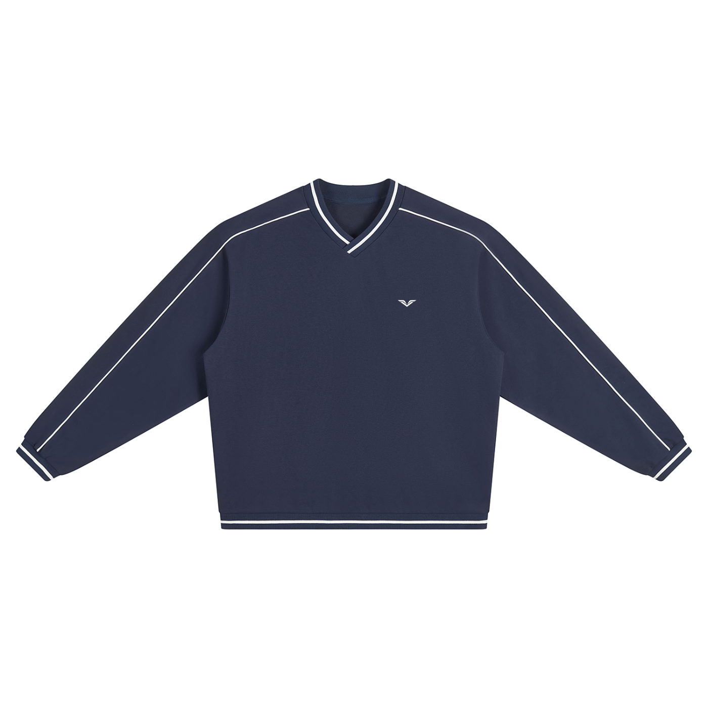 men brand Unisex Color Block V-Neck Sweatshirt