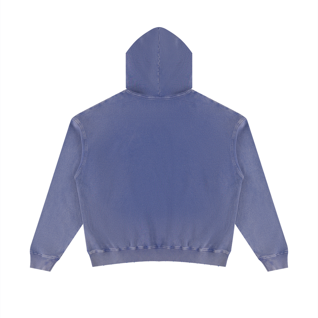 WOMEN HODDIES  Mineral Wash Distressed Hoodie