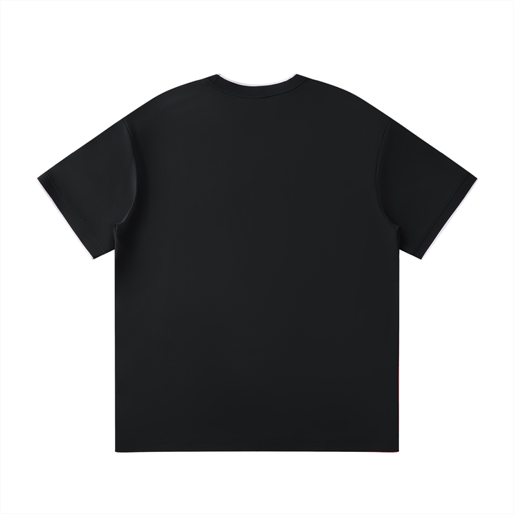 MEN T SHIRT Wing Logo Contrast Tape Crewneck Tee