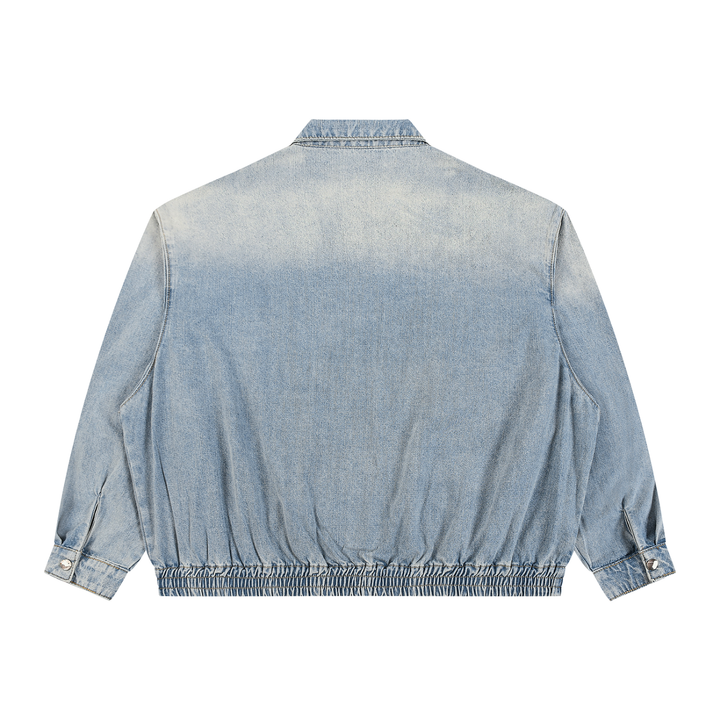 WOMEN COAT AND JACKET  Vintage Wash Full-Zip Denim Jacket