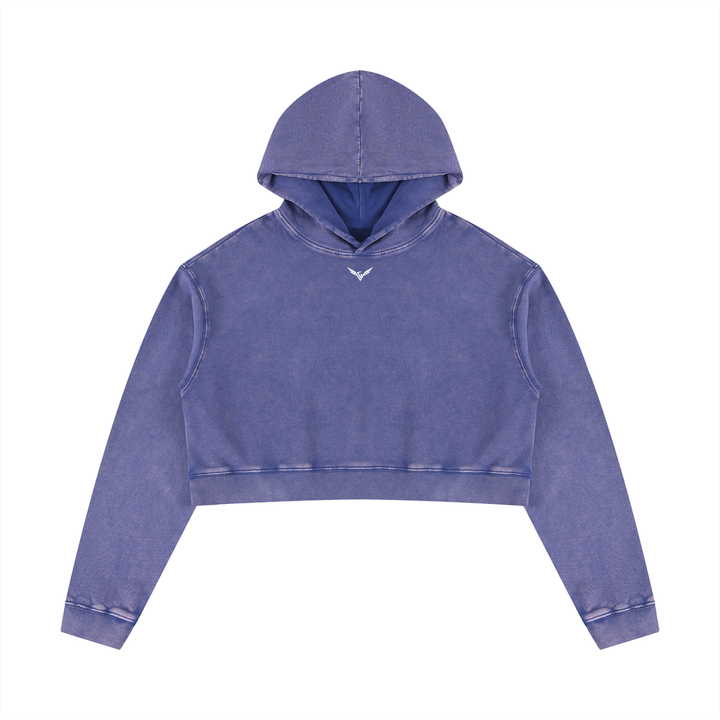Women’s HODDIES Mineral Washed Crop Hoodie