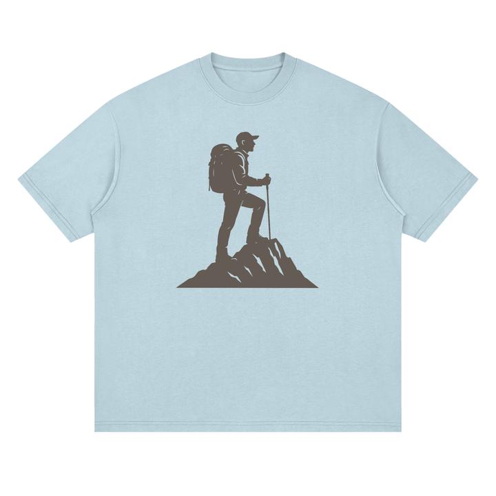 Summit Hiker Silhouette Tonal Print Tee