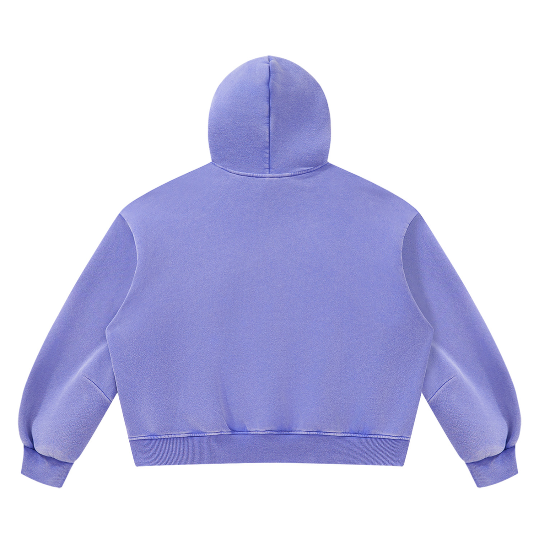 MEN GYM WEAR Unisex Vintage Wash Boxy Fleece Hoodie