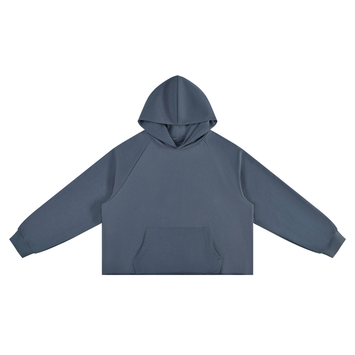WOMEN HODDIES  Vintage Wash Raw Edge Boxy Hoodie