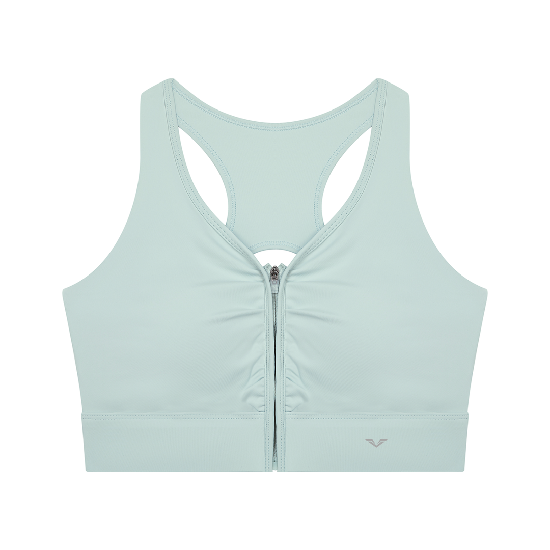 Women’s  gym wear Cropped Zip Yoga Sports Bra