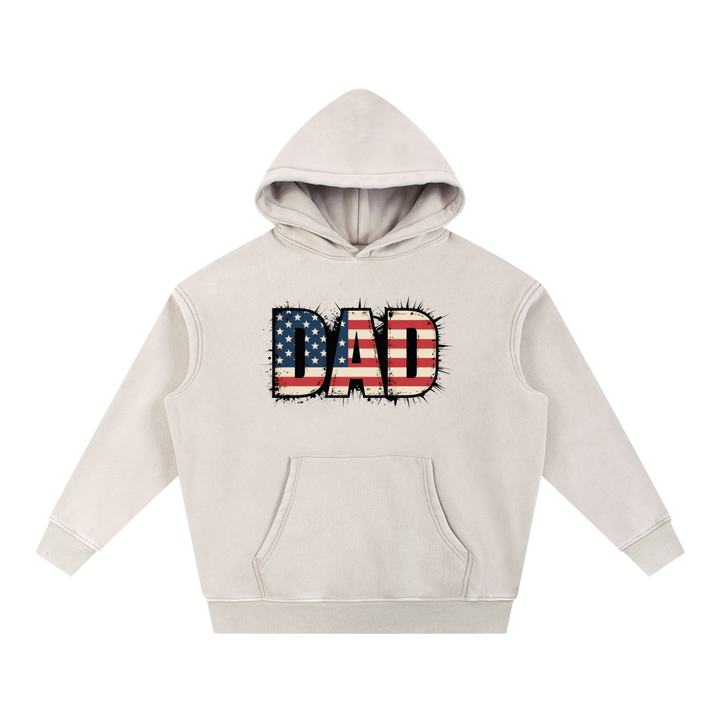 DAD LOVER UNISEX Snow Wash Fleece Oversize Hoodie