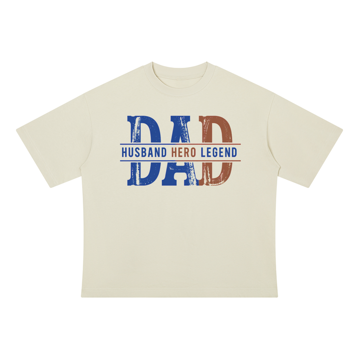 DAD LOVER Unisex Drop Shoulder Cotton T-Shirt