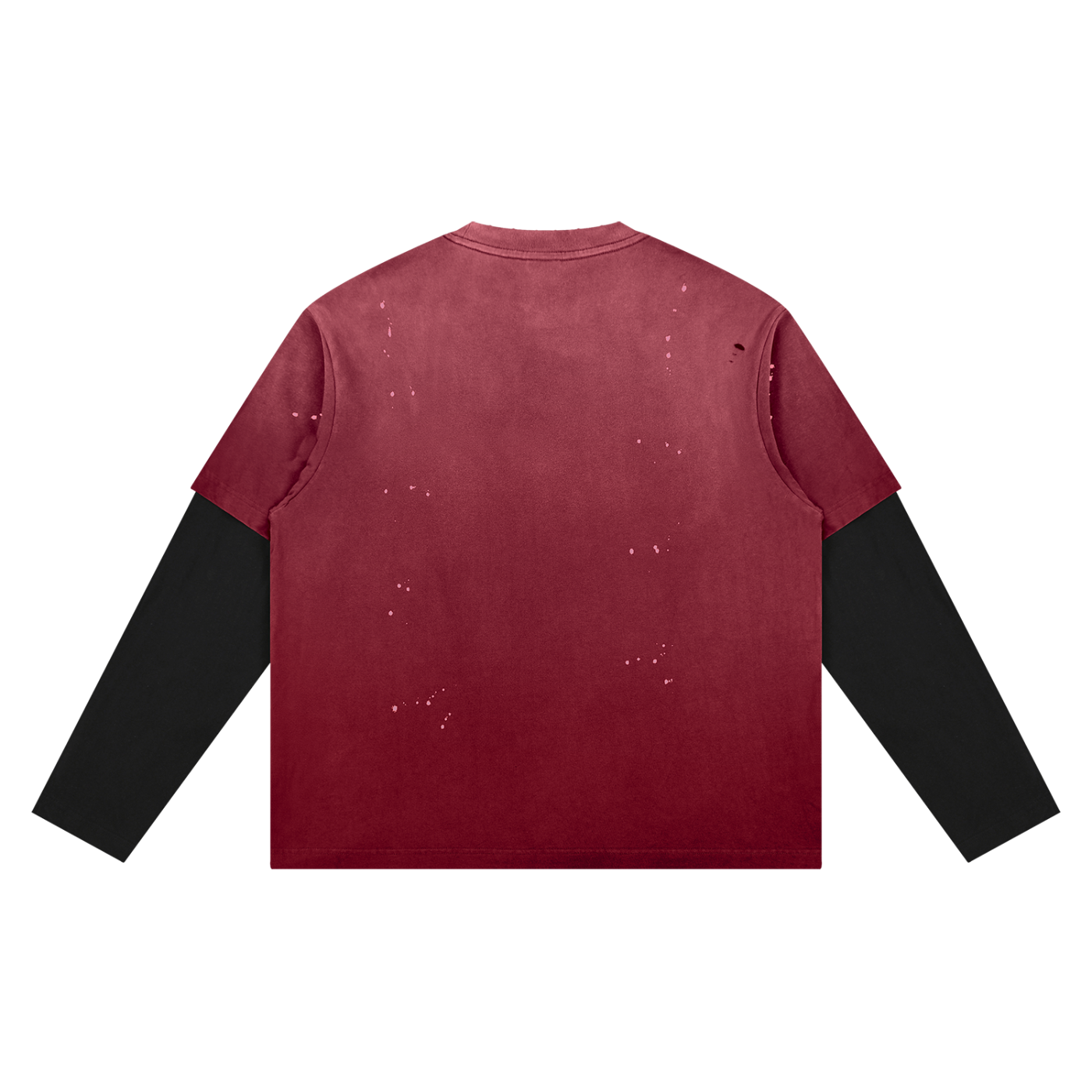 men brand Unisex Vintage Wash Distressed Layer T-Shirt