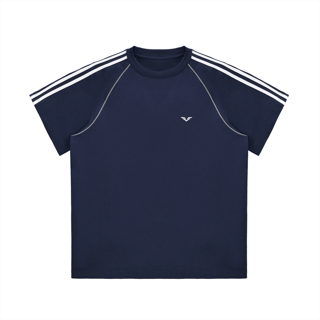 men brand Striped Contrast Stitch T-Shirt