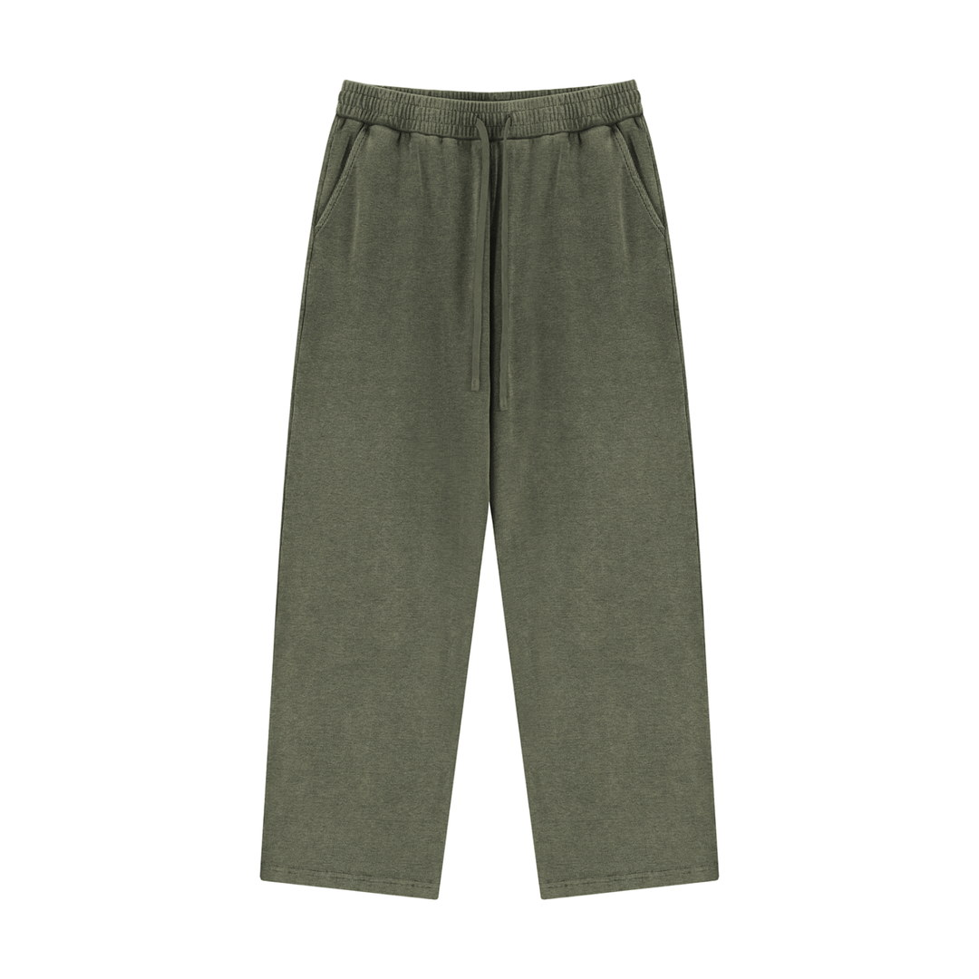 WOMEN PENT TROUSER Mineral Wash Waffle Sweatpants
