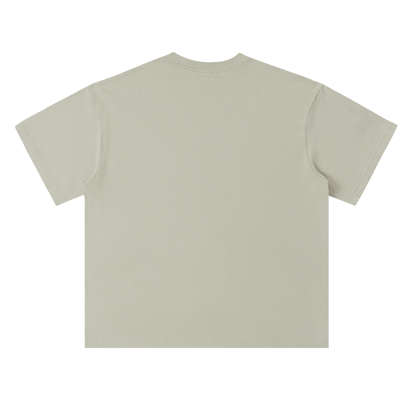 Camp Like A Legend Bigfoot Campfire Tee in Gray Green, back view.