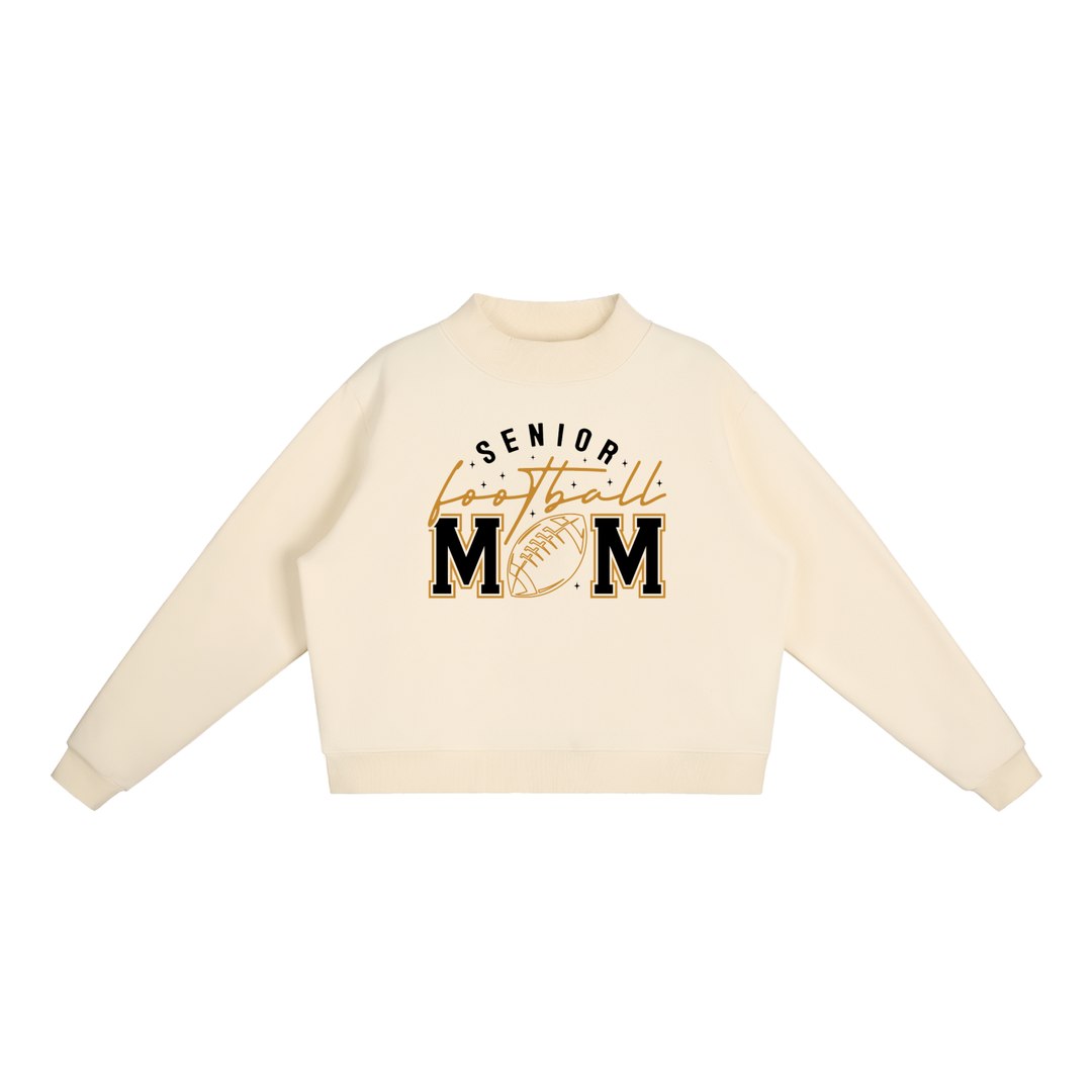 WOMEN GRAPHIC Essential Fleece Mock-Neck Crew Sweatshirt