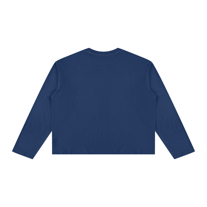 women t shirt Vintage Wash Long Sleeve Boxy T-Shirt