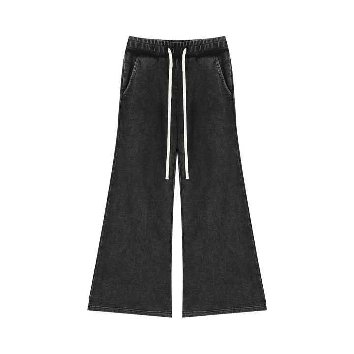 Women PENT  Mineral Wash Flared Leg Sweatpants