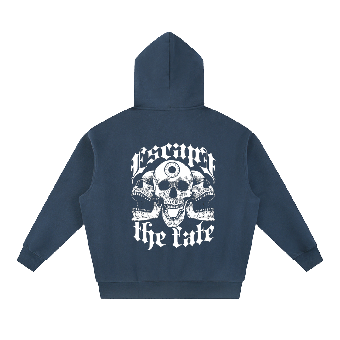 men graphic Essential Oversized Boxy Fit Fleece Hoodie