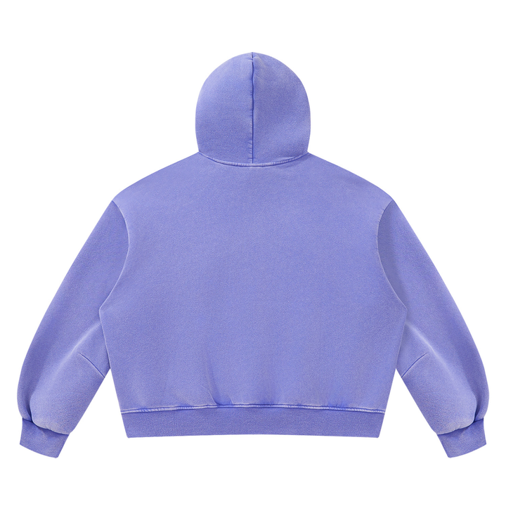 WOMEN HODDIES Vintage Wash Boxy Fleece Hoodie