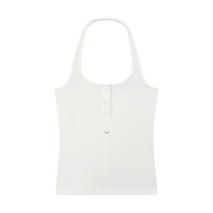 Women TANKTOP  Ribbed Henley Tank Top