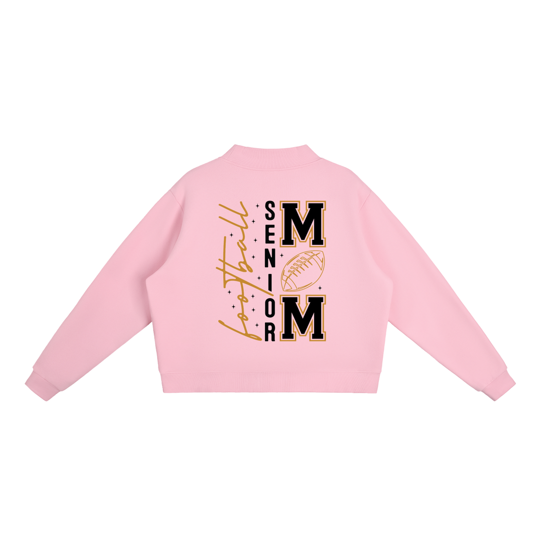 WOMEN GRAPHIC Essential Fleece Mock-Neck Crew Sweatshirt