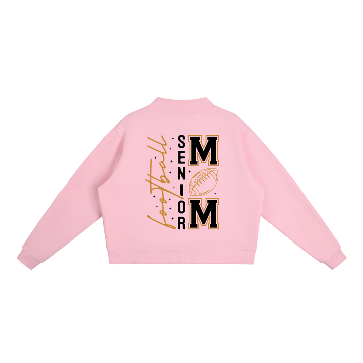 WOMEN GRAPHIC Essential Fleece Mock-Neck Crew Sweatshirt