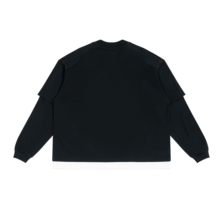 women graphic  Paneled Layer Color Block T-Shirt