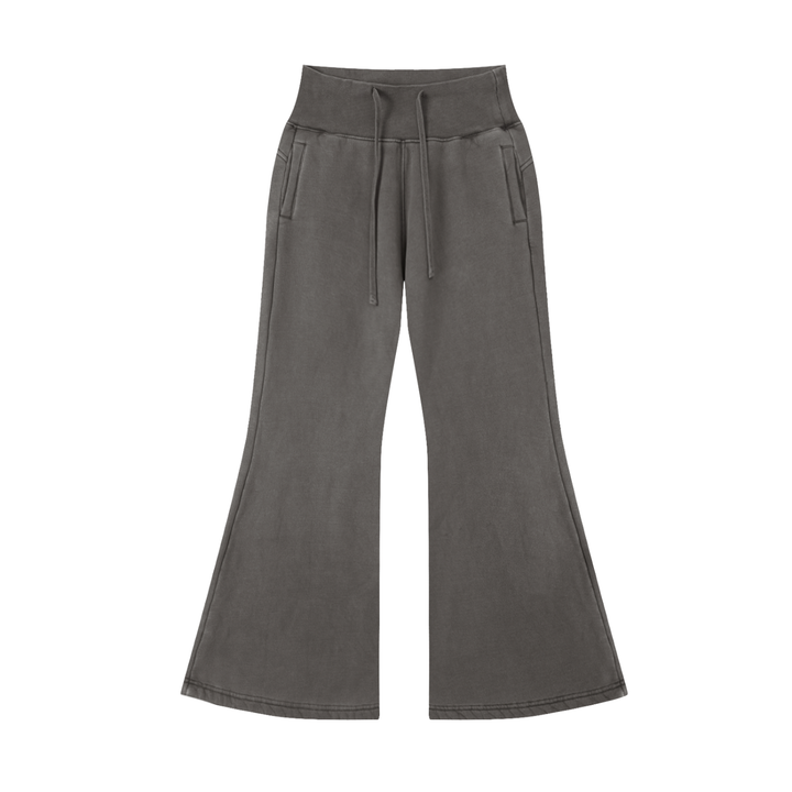 WOMEN PENT Vintage Washed Flared Fleece Pants