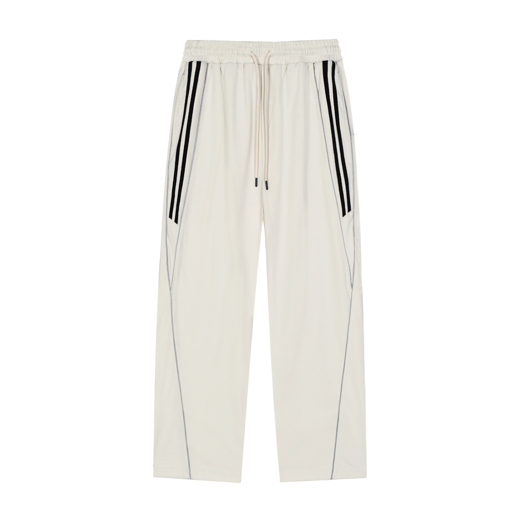 WOMEN PENT Reflection Striped Straight-Leg Sweatpants