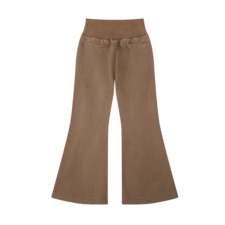 WOMEN PENT Vintage Washed Flared Fleece Pants
