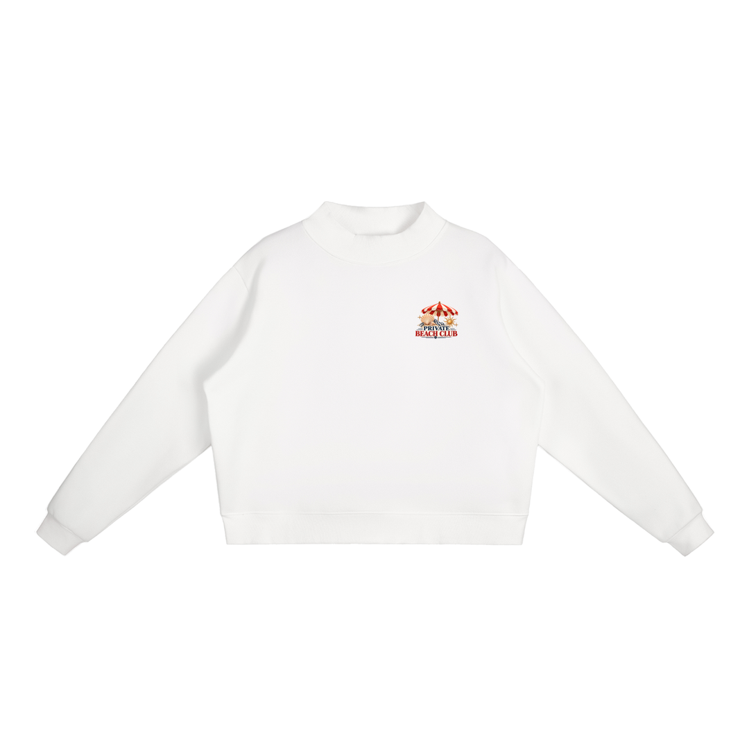 girl gift Essential Fleece Mock-Neck Crew Sweatshirt